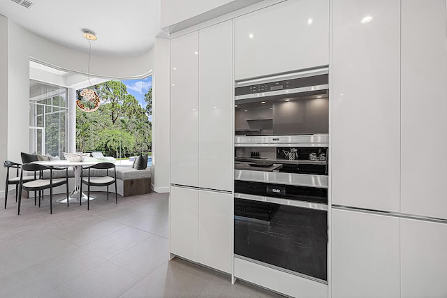 kitchen with white cabinetry