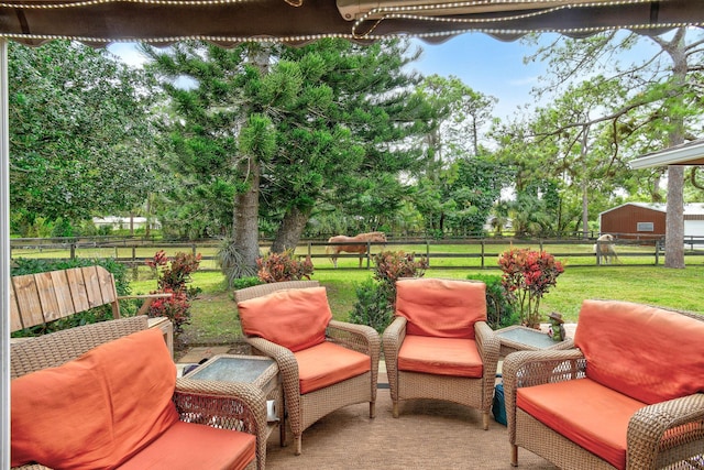 12390 Sandy Run, Jupiter, FL 33478 - view of patio with view of wooded area