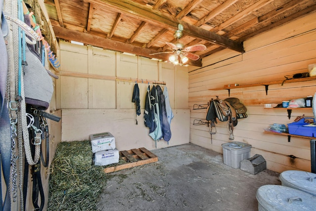 view of horse barn