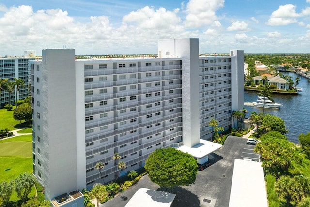 view of property featuring a water view