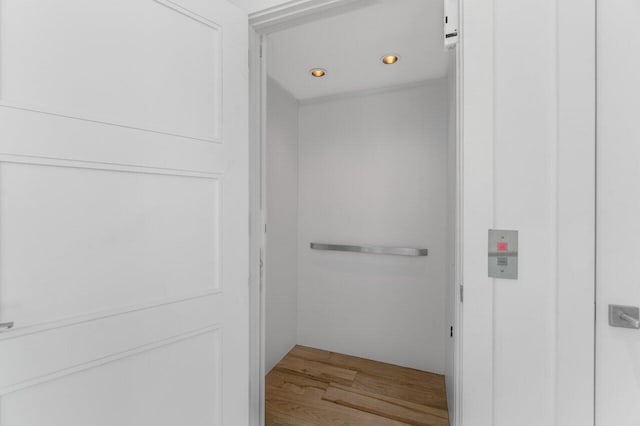 closet featuring elevator