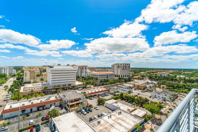 drone / aerial view featuring a view of city