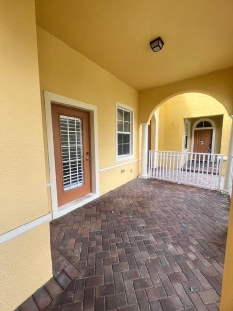 view of patio / terrace featuring a balcony