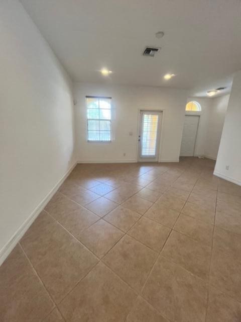 view of tiled empty room