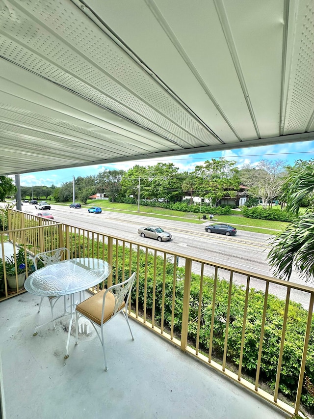 view of balcony