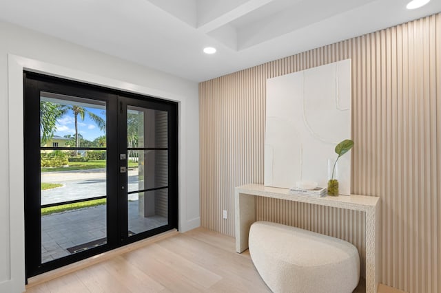 interior space featuring light hardwood / wood-style floors