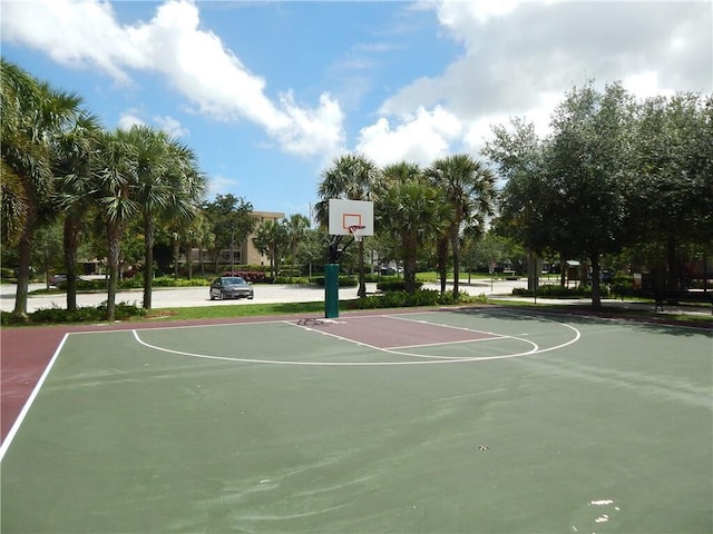 view of sport court