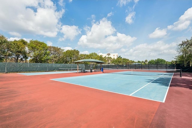 view of tennis court