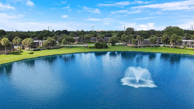 view of water feature