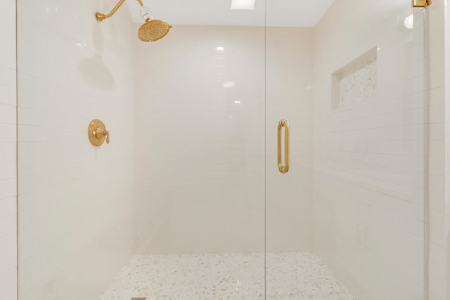 bathroom with walk in shower