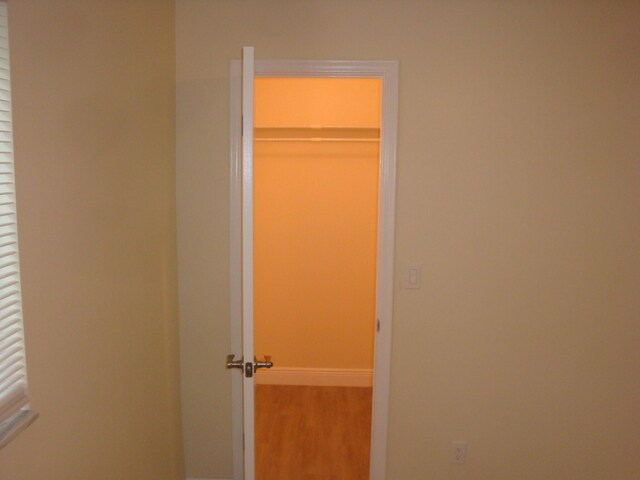 interior space featuring hardwood / wood-style flooring