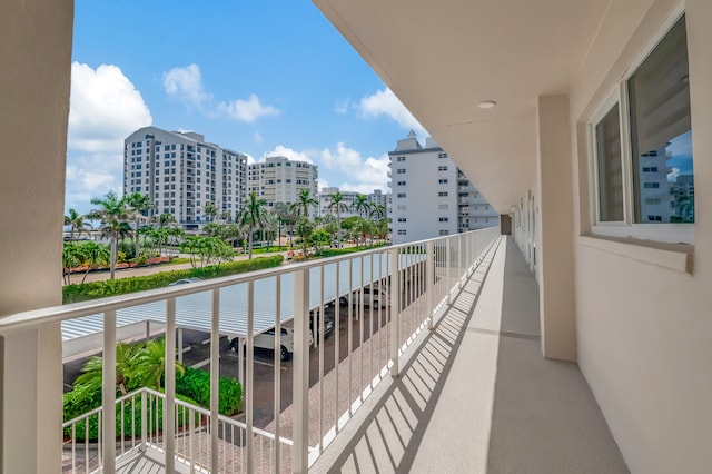 view of balcony