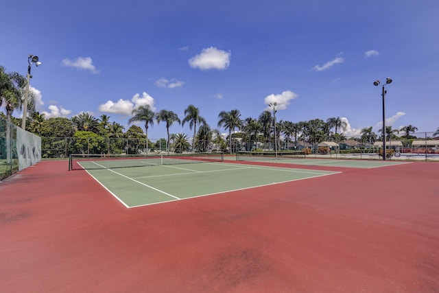 view of tennis court