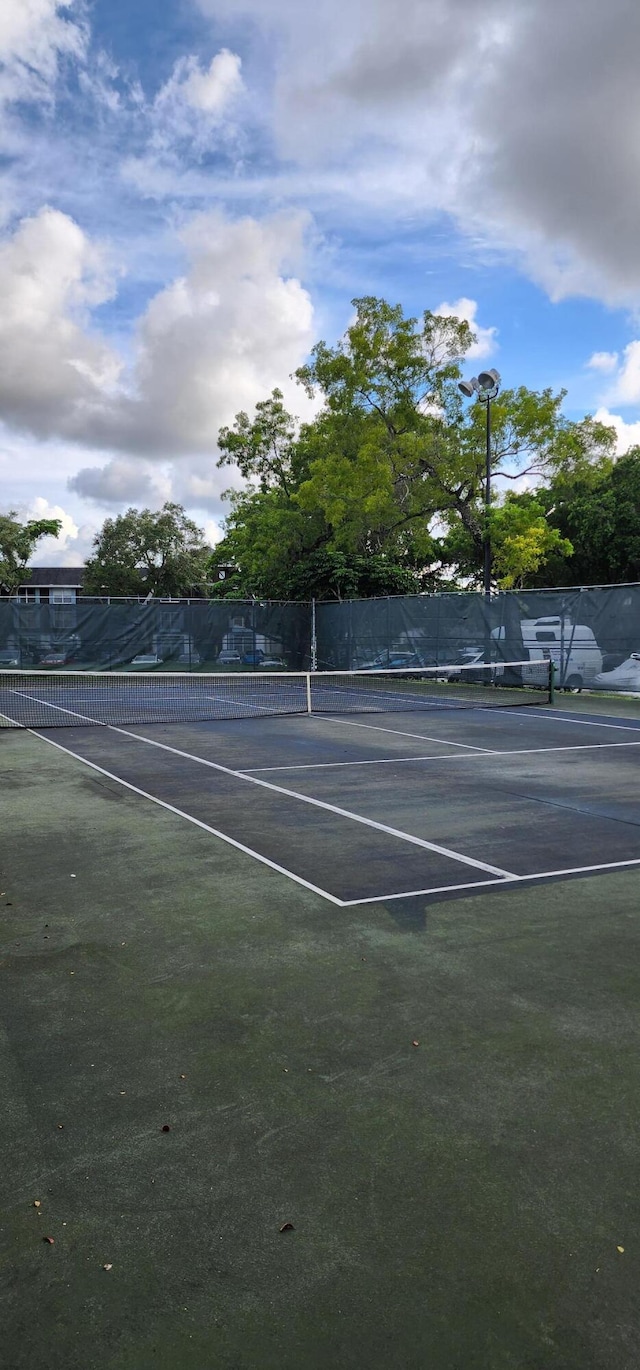 view of tennis court