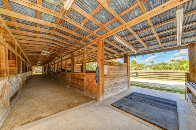 view of stable