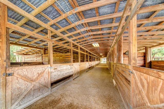 view of horse barn