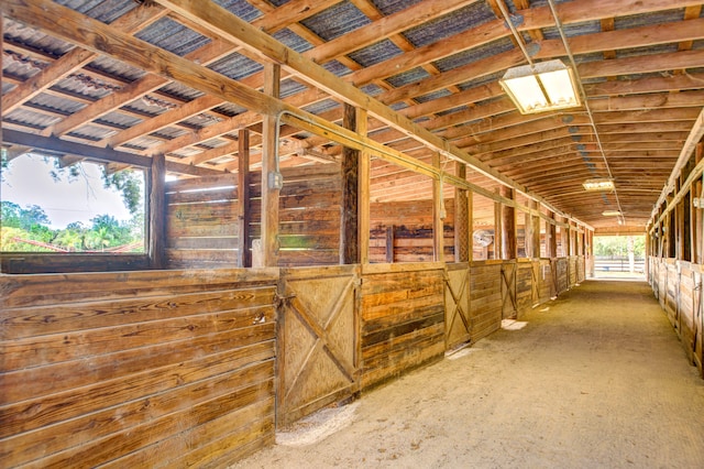 view of horse barn