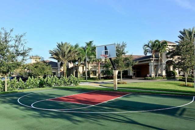 view of sport court