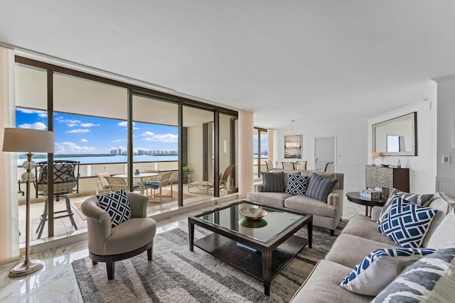 100 Lakeshore Dr Unit 457, North Palm Beach, FL 33408 - living area featuring a water view