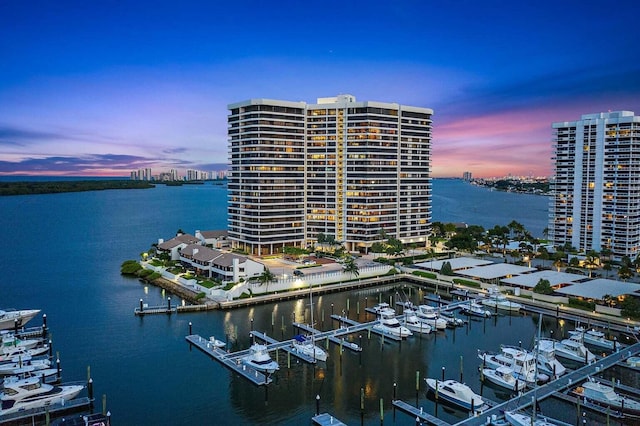 100 Lakeshore Dr Unit 457, North Palm Beach, FL 33408 - water view featuring boat lift and a marina