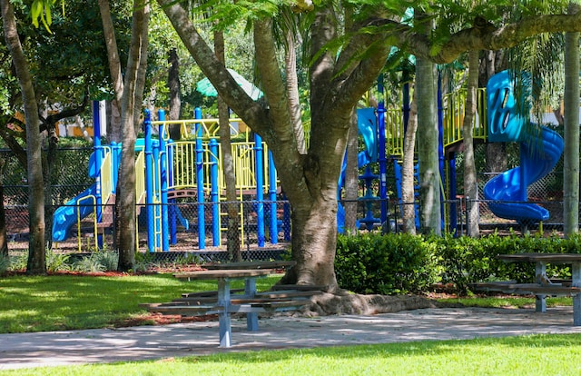 view of play area