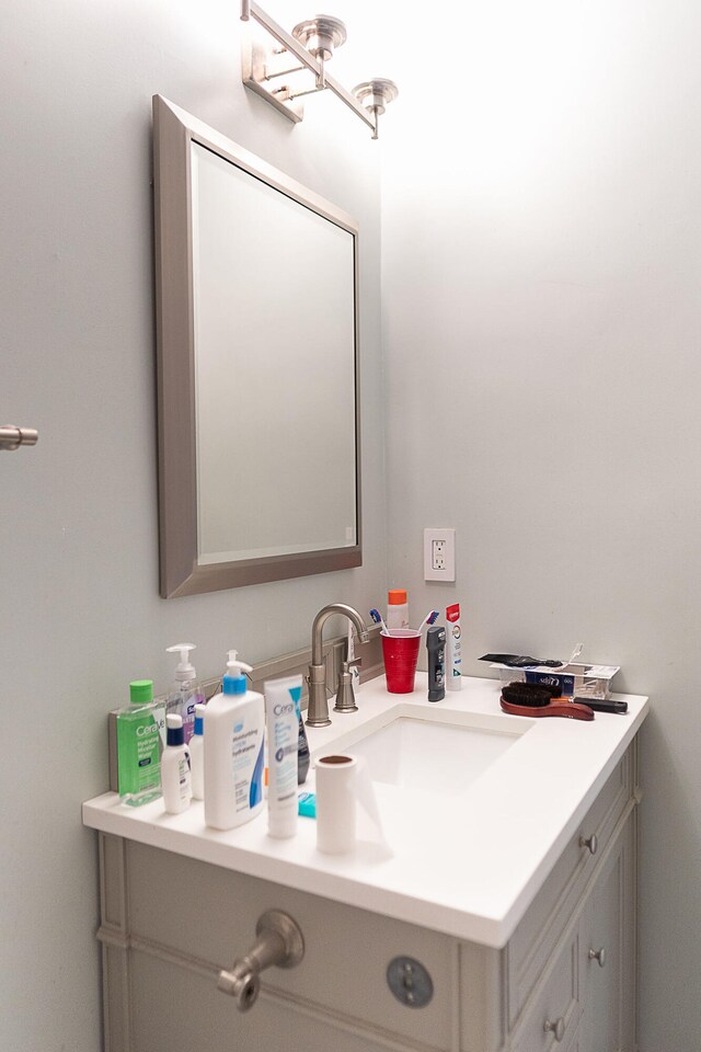 bathroom featuring vanity