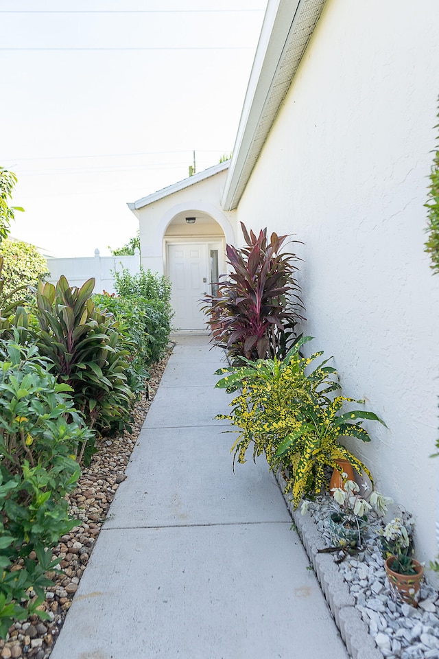 view of exterior entry