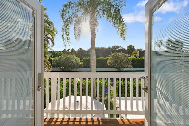 view of balcony