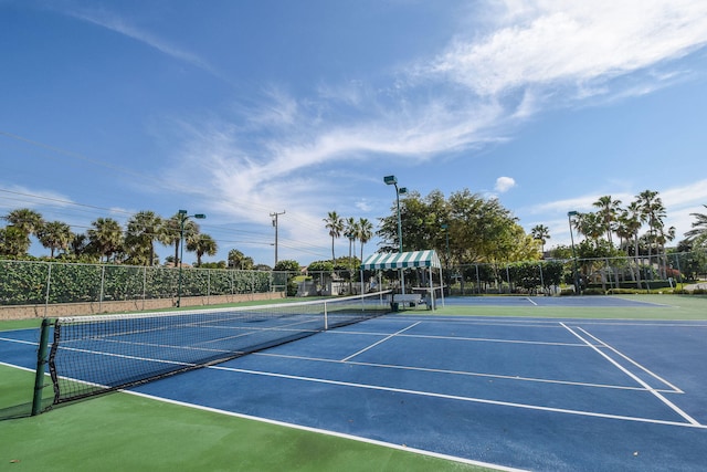 view of sport court