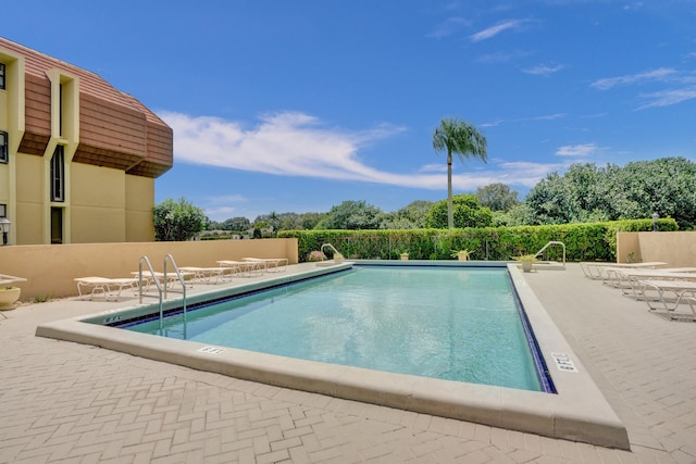 view of pool with a patio