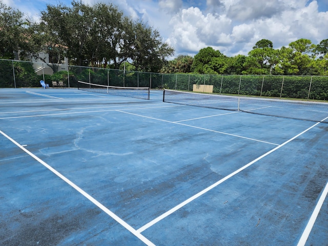 view of sport court