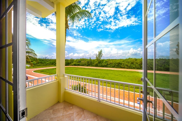 view of balcony