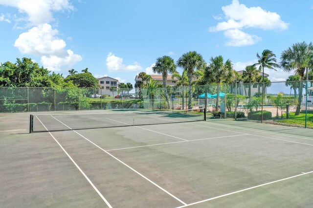 view of tennis court