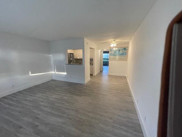 doorway to property featuring an AC wall unit