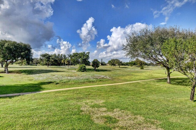 view of community featuring a lawn