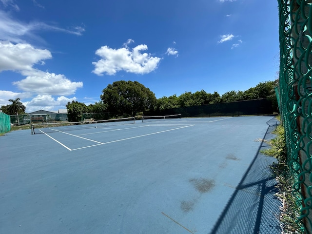 view of sport court