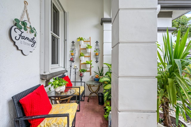 view of balcony