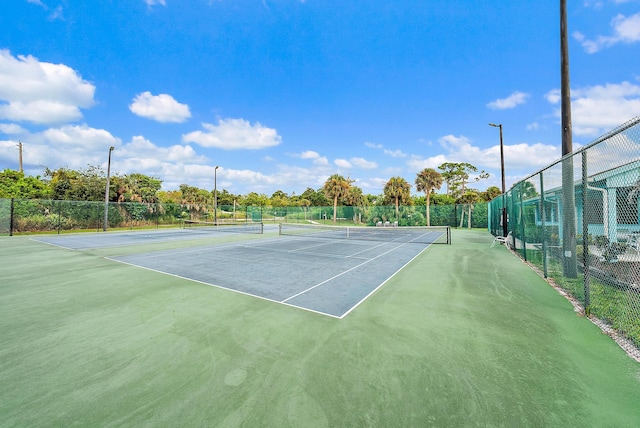 view of tennis court