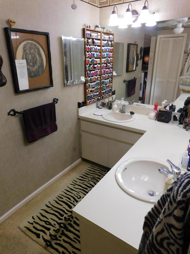 bathroom featuring vanity