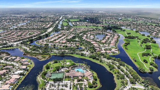 12520 NW 79th Mnr, Parkland, FL 33076 - drone / aerial view with a residential view and a water view