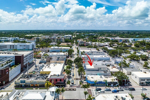 419 E Atlantic Ave, Delray Beach, FL 33483 - drone / aerial view featuring a city view