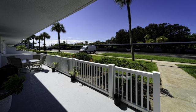 view of balcony