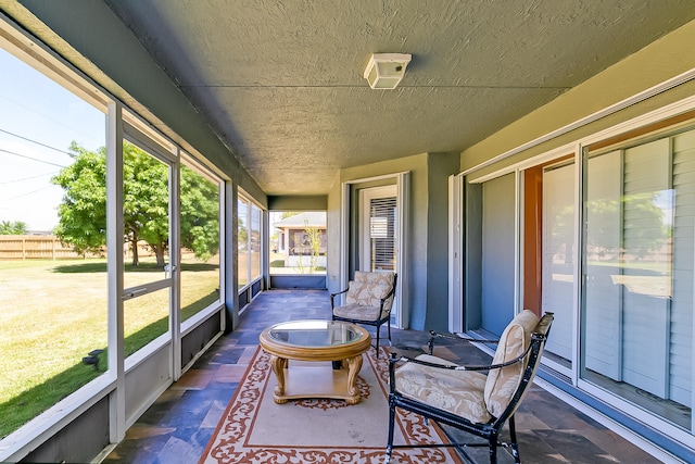 view of sunroom / solarium