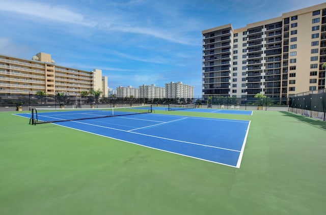 view of sport court