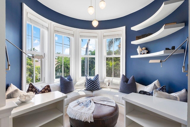 sitting room featuring tile patterned flooring