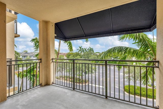 view of balcony