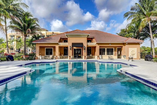 view of pool with a patio