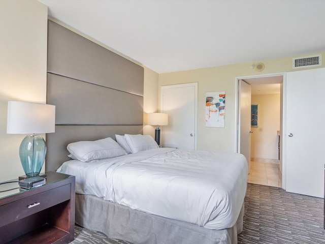 view of tiled bedroom