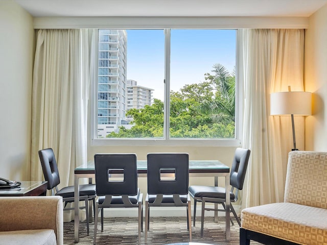 view of dining room