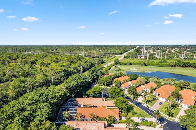 10860 Fairmont Village Dr, Lake Worth, FL 33449 - bird's eye view featuring a water view and golf course view